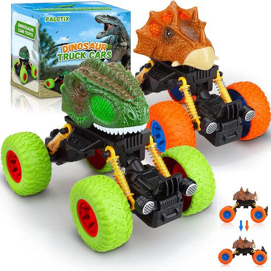 Toddler Toys Cars Kids Toys for 2 3 4 5 6 7 Year Old Boys: Pull Back Dinosaur Toys for Kids 3-5 | Toddler Toys Age 2-4 Monster Trucks for Boy Toys Christmas Stocking Stuffers Birthday Gifts for Kids