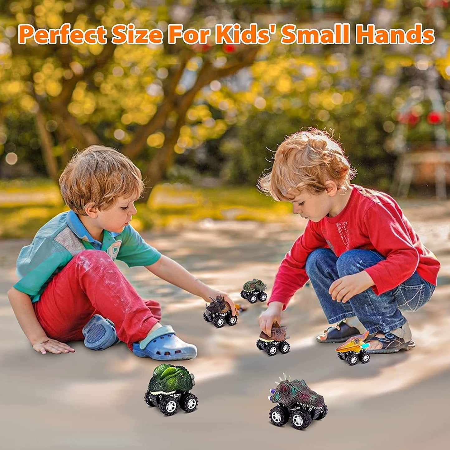 Dinosaur Toys for 3 Year Old Boys, Pull Back Dinosaur Toys for 5 Year Old Boy 6 Pack Set Car Toys for 4 Year Old Boys Christmas Birthday Gifts for Kids 1 2 3 4 5 6 Year Old Boys Girls